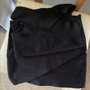 Elegant Black Guess crisscross body con Dress